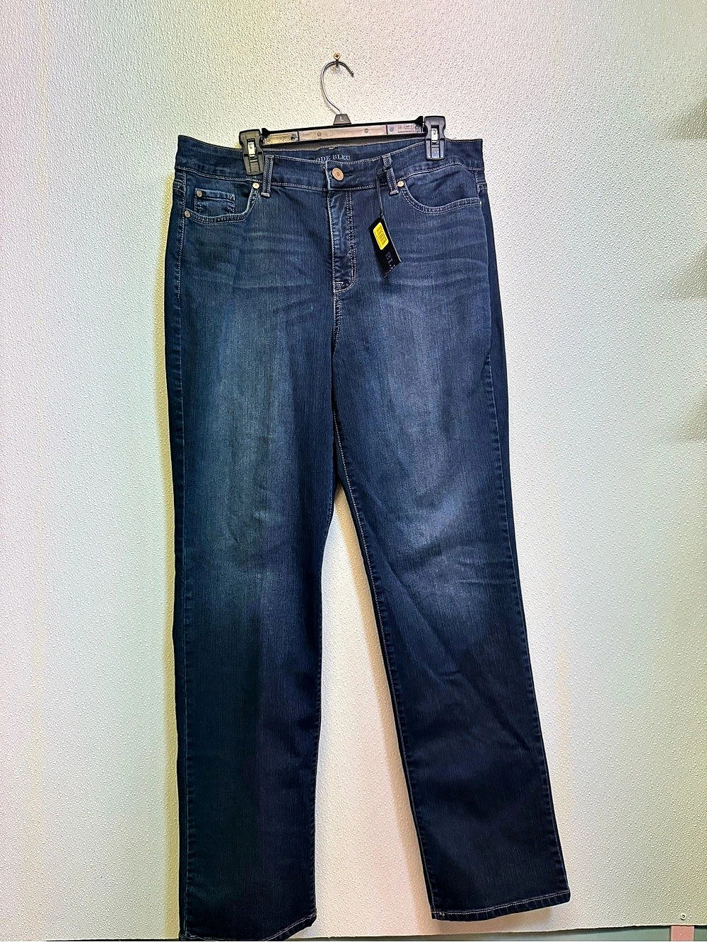 Code Bleu Gwen Straight Leg Jeans Blue Sz 16L (E-77)